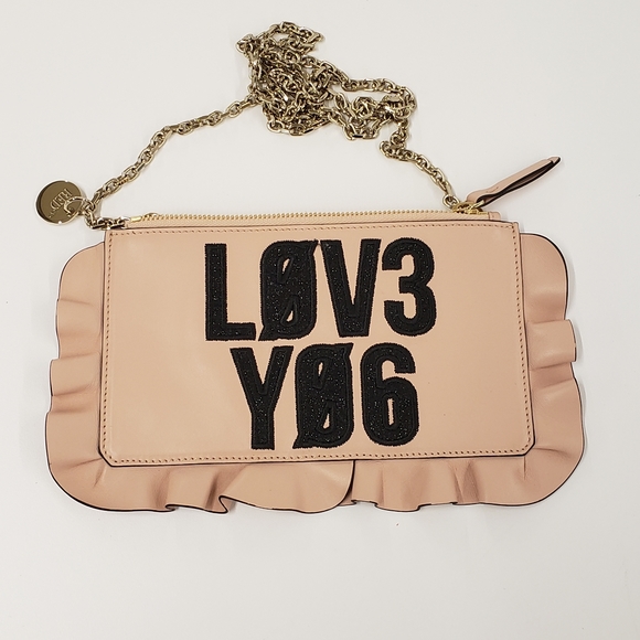 RED VALENTINO ROCK RUFFLES LOVE NOTES POCHETTE - Picture 6 of 6